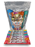 Rena's Recipe Kitty Licks Lickable Cat Treats Variety Pack 28 Tubes Creamy Cat Treat Purée 7 Flavors Tuna Chicken Grain Free Cat Squeeze Treats
