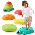 JOYIN 5 Pcs Turtle Balance Stepping Stones, Kids Turtle Path Jumping Stones, Toddler Obstacle Course Coordination Game Toys Indoor or Outdoor Play for Kids Aged 3+