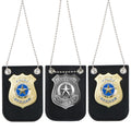 Spooktacular Creations Gold and Silver Badge Set for Police Pretend Halloween Dress Up Games, Cop Play Costume Accessories, Party Favors, Christmas Stuffers for Boys Men Women