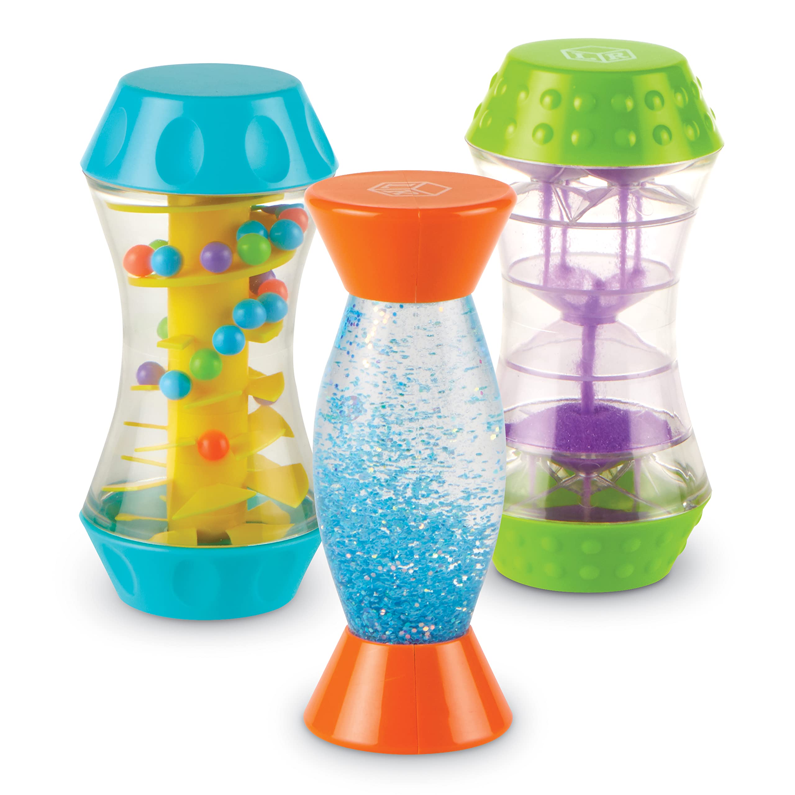 Learning Resources Sensory Trio Fidget Tubes - Sensory Toys for Toddlers, Calming Kids Fidget Toys, Classroom Calm Down Corner Supplies, Special Needs Travel Fidgets, Preschool Quiet Time Items