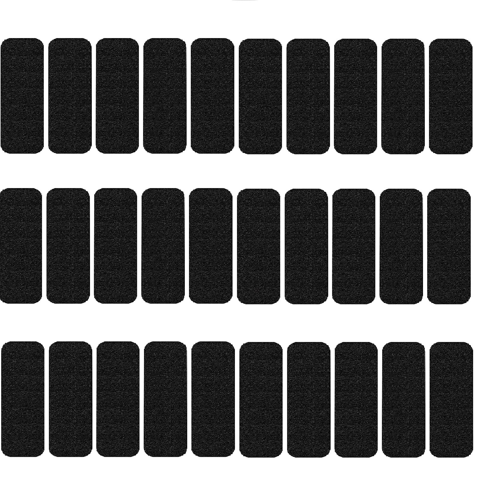 FINGUOLA 30 Pack Ceiling Fan Filters for Blades, Activated Coconut Carbon Fan Filter for Ceiling Fan, Easy-Stick Universal Air Filter for Common Household Contaminants