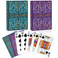 Playing Cards 2 Pack, Deck of Cards, Standard Playing Cards for Adult, Premium Poker Card Set, Deck of Playing Card for Blackjack,Euchre,Canasta,Family Game Night,Party Games (Blue & Purple)