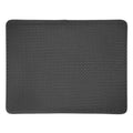 Cat Litter Mat Kitty Litter Trapping Mat Honeycomb Mats Waterproof Double Layer Anti Tracking Kitty Mats Catcher Litter Tray Box Rug Carpet (23.6'' x 17.7'', black)