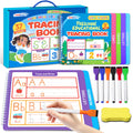 Preschool Learning Activities - Toddler Handwriting Practice and Tracing Books for Kids Ages 3-5, Montessori Busy Book, ABC Letter Number Workbooks, Autism Educational Gift for Boys and Girls