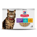 Hill's Science Diet Adult Sensitive Stomach & Skin Wet Cat Food Variety Pack, Tuna & Vegetable, Chicken & Vegetable, 2.9 oz. Cans, 12-Pack