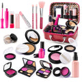 Pretend Makeup Toy Sets for Girls Age 3-8,Toddler Makeup Kit for Play Vanity Set, Washable Fake Cosmetic Dress Up Toys, Princess Style Beauty Accessories Gift for 3-12 Year Old Kids