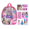 Barbie Kids Makeup Set for Girls in Backpack, Include Lip Balm, Nail Polish, Nail File, Hair Bows, Gift for Girls Aged 3+ by Townley Girl