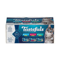 Blue Buffalo Tastefuls Flaked Adult Wet Cat Food Variety Pack (Tuna, Chicken, Fish & Shrimp), Natural Ingredients Enhanced with Vitamins, Minerals & Other Nutrients, 3-oz. Each (12 Cans)