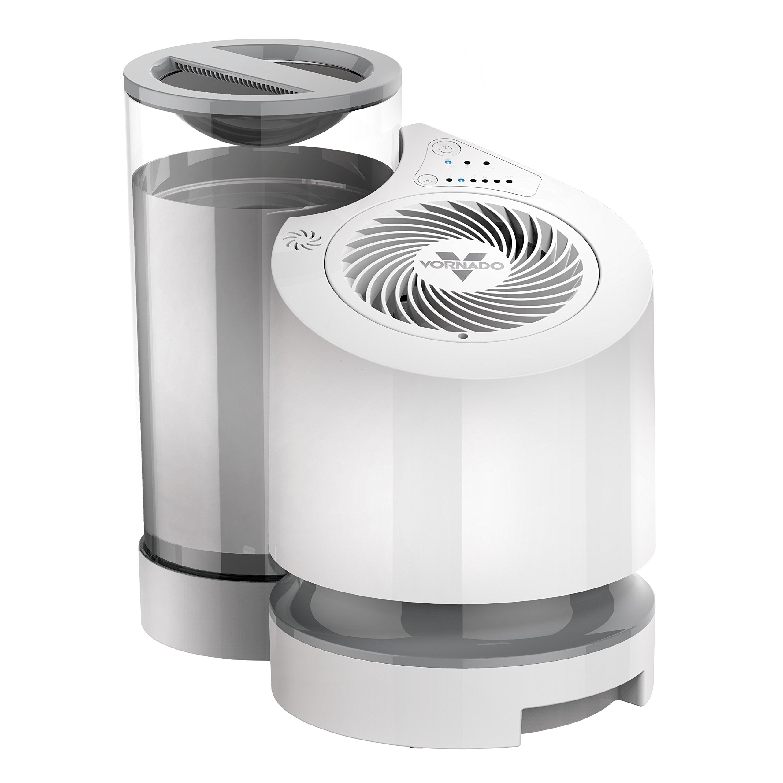 Vornado EV100 Evaporative Whole Room Humidifier with SimpleTank, Easy-Fill, 1 Gallon Capacity, 2 Speeds, Electronic Humidistat, Antimicrobial Treated Wick, Perfect for Home, Bedroom, and Living Room