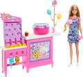 Barbie Mysteries: Beach Detectives Malibu Doll & Cotton Candy Game Booth Playset with 20 Accessories Including Prizes