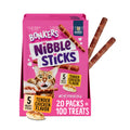 Bonkers Nibble Sticks Soft & Meaty Tender Chicken Flavor Cat Treats, 5 Sticks (Pack of 20)