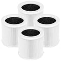 4 Pack A1 Replacement Filter Compatible with VEWIOR Air Purifier HQSC-50, HQKJ-80, AMEIFU AP01W, KOIOS HQKJ-50 Air Pur ifier, 3-in-1 HEPA Air Cleaner Filter