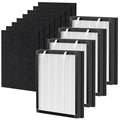 P358 Replacement Filters Compatible with HEAPETS P358 Pet Air Purifier, 4 Hepa Filters and 8 Activated Carbon Pre-filters for Pet Household, Compare Part #PJ358-2LX6JDM