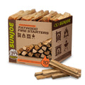 Sun Joe 10 lb Fatwood Fire Starter Sticks, All-Natural Pine Kindling, Firewood Starters for Wood Stove, BBQ Grill, Campfire, Fireplace, and Fire Pit, FATWOOD10