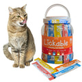 Fieldcrest Farms Lickable Creamy Cat Treats – 50ct Variety Pack – 4 Savory Flavors (Chicken, Tuna, Duck, Salmon) with Taurine – Smooth, Tasty Cat Treat Tubes – Serve by Hand, Dish, or as a Topper
