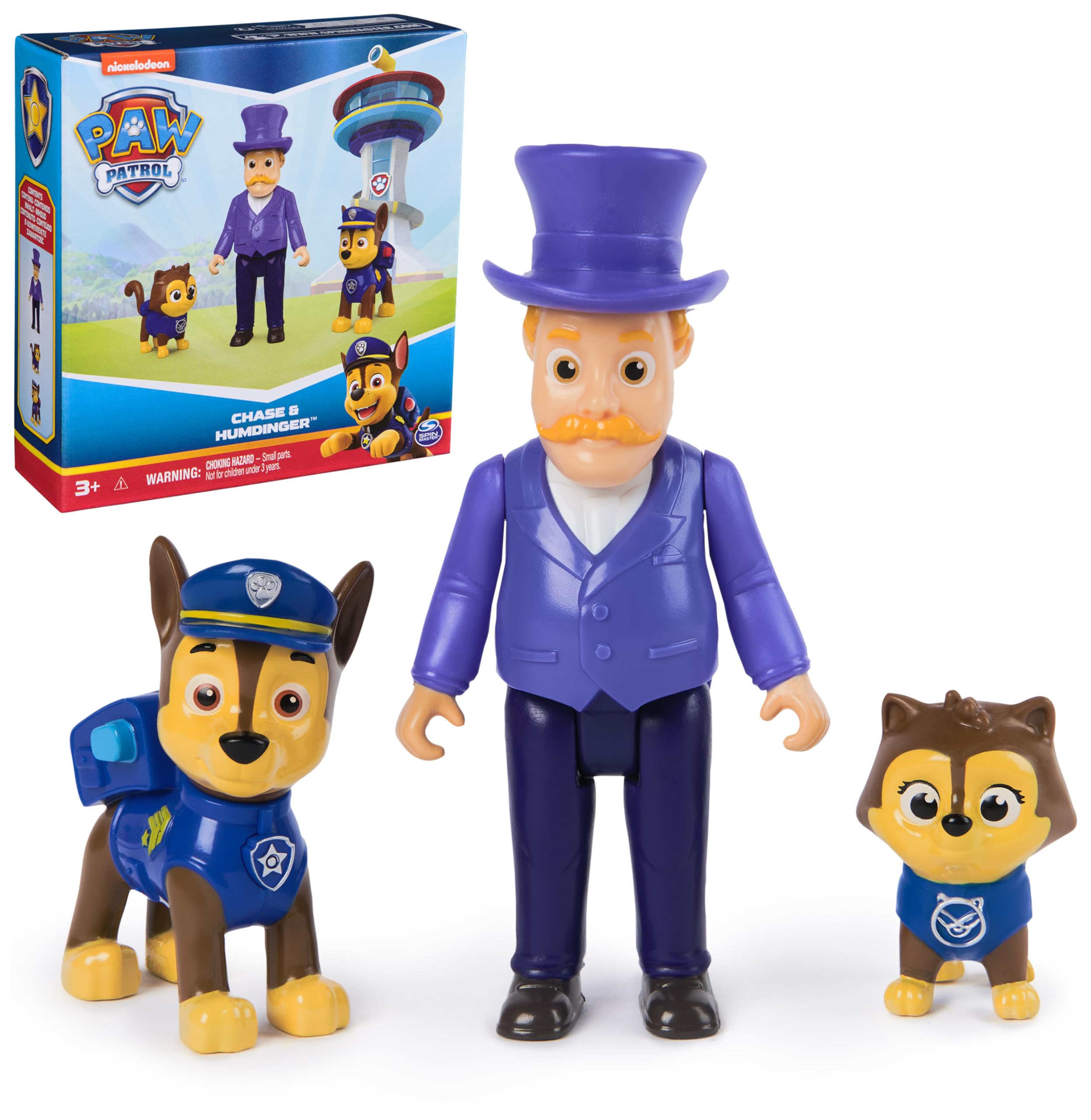 Paw Patrol Chase & Humdinger Figures Set, Kids Toys for Boys and Girls Ages 3 and Up