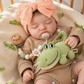 KSBD Realistic Reborn Baby Dolls-20 inch Sleeping Lifelike Newborn Real Life Baby Dolls, Soft Cloth Body with Feeding Toy Accessories for Kids Age 3 +