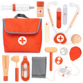 UMU® Wooden Mini Doctor Kit for Kids – 14 pcs Medical Playset for Toddlers with Stethoscope, Syringe, Doctor Bag, Blood Pressure Cuff & More – Pretend Play Set for Boys and Girls Ages 3 4 5 6