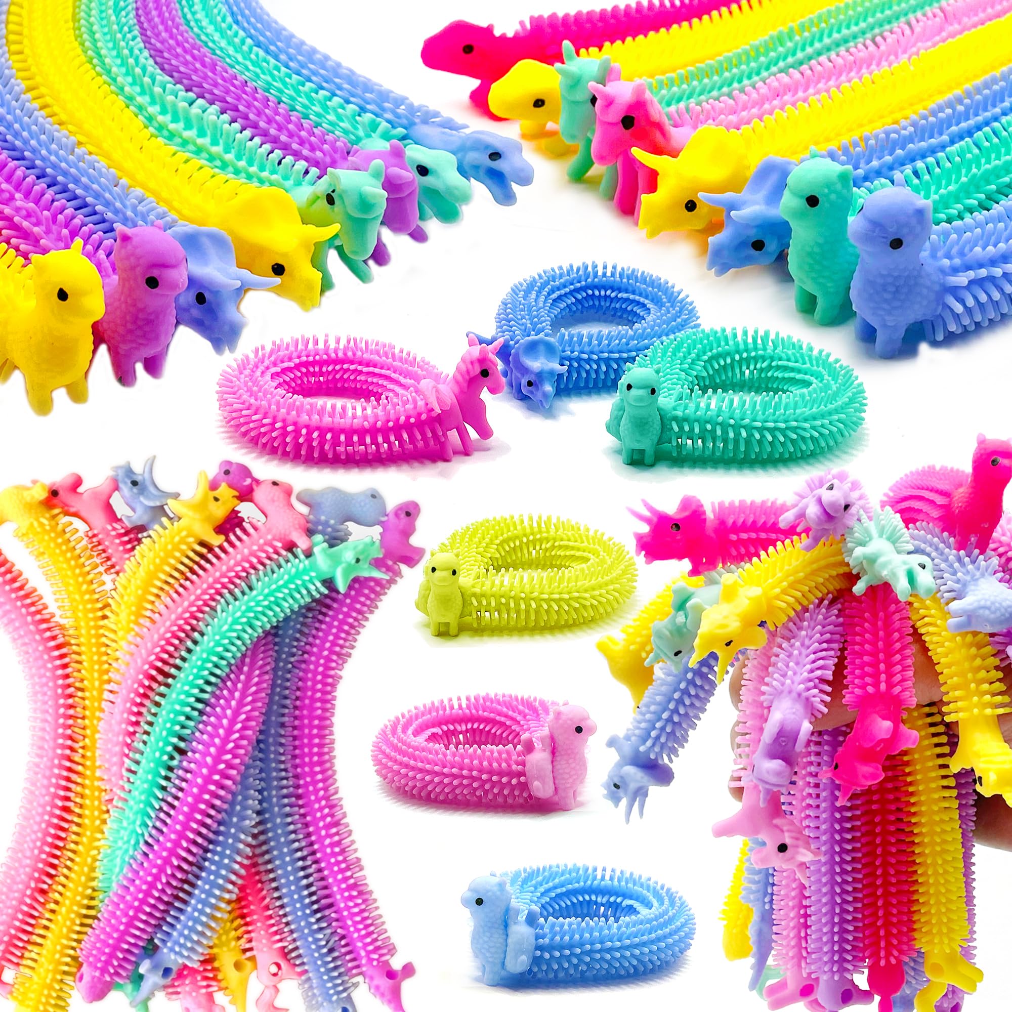 YZXODN 30 Pack Stretchy Strings Fidget Toys, Sensory Toys Bulk for Kids, Adults Stress Relief, Anti-Anxiety Autism Toys, Perfect for Easter, Children's Day, Classroom Exchange, Birthday, Party Favors