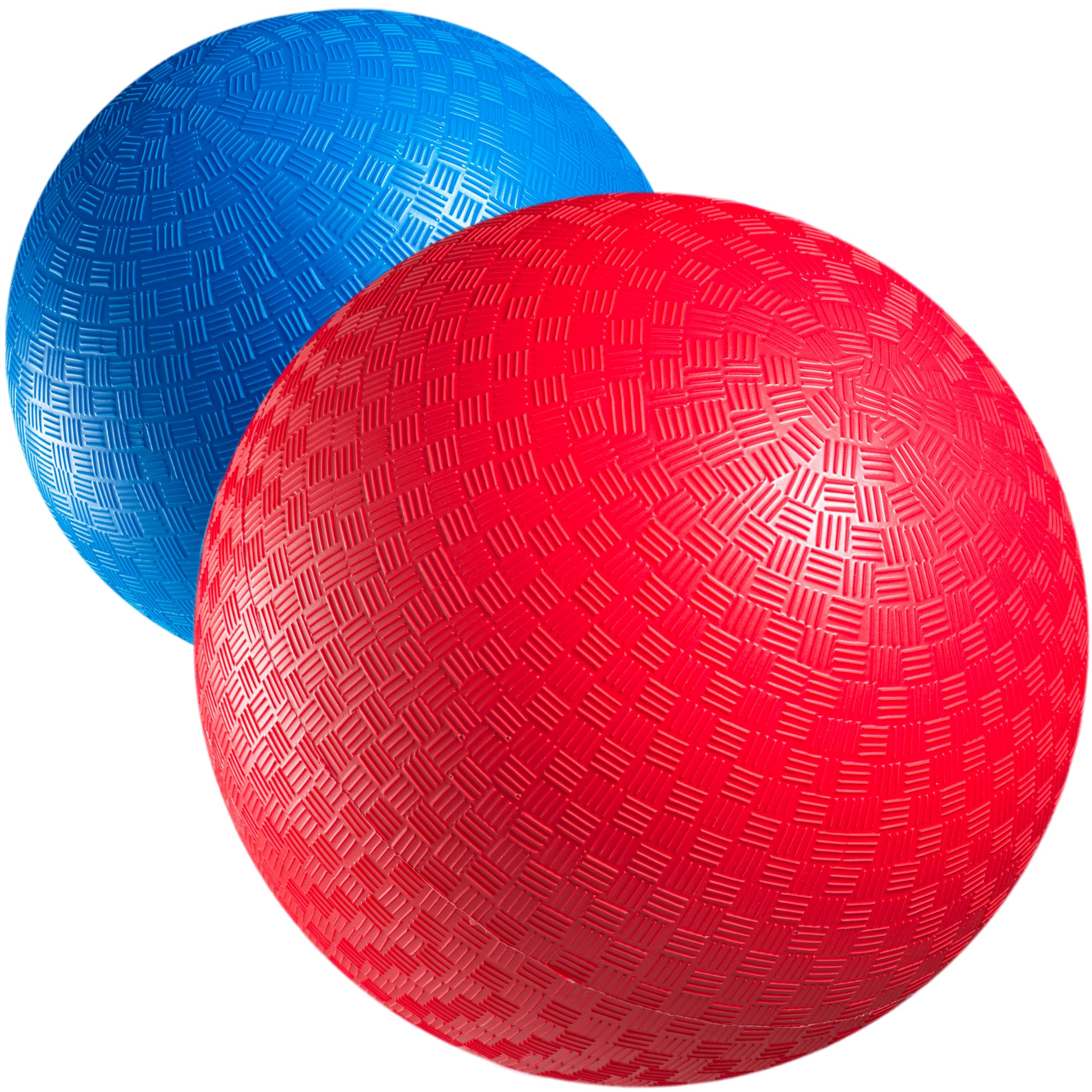Red & Blue Kickball Set - (8.5 Inch) with Pump for Toddlers Kids & Adults - Gym Sports Toys - Fun Playground Balls for Kids Dodgeball, Four Square, PE, Games, Recess and More