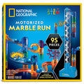 National Geographic Marble Run with Motorized Elevator - 95-Piece Marble Maze Kit with Motorized Spiral Lift, 20 Marbles, Perpetual Motion Machine, STEM Gifts for Boys and Girls, Kids Physics Toys