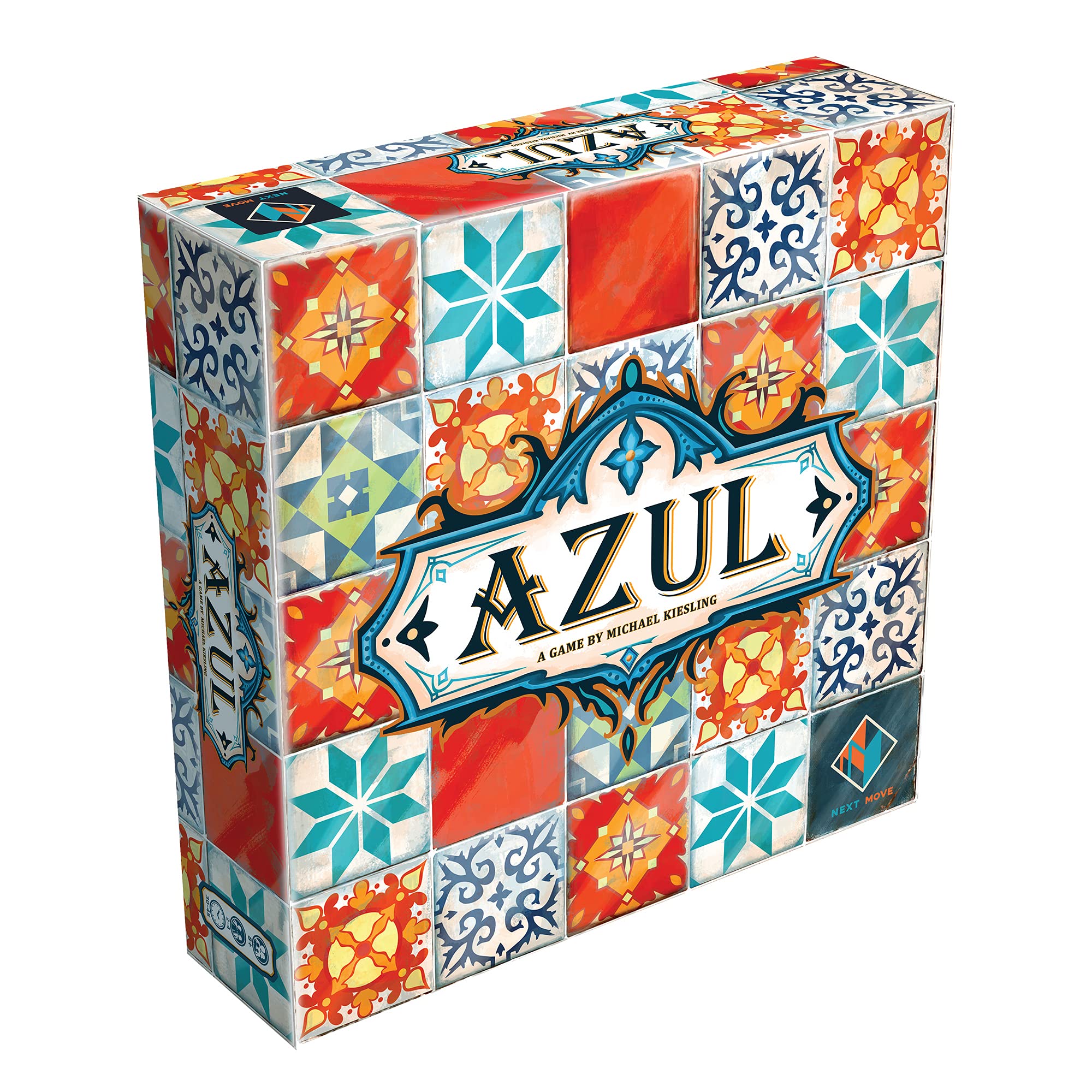 Azul Board Game - Tile Placement & Mosaic Art Adult Board Games, Award-Winning Strategy for Adults & Families, Beautiful Tile Family Fun for Adults, 2-4 Players Ages 8+, 30-45 Minute Playtime