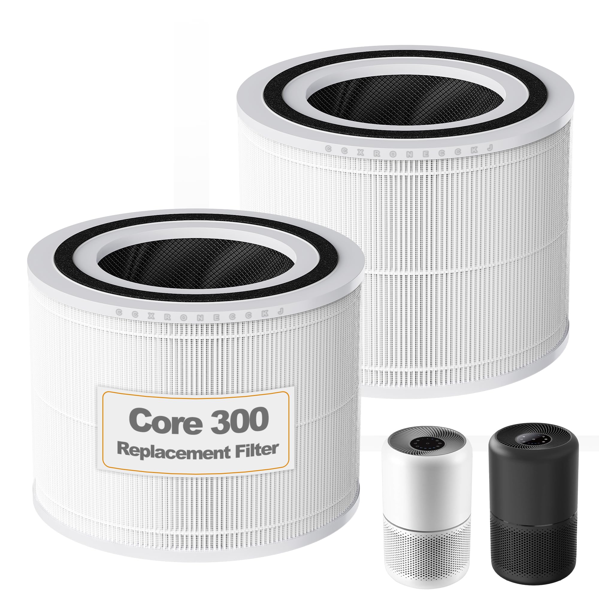 Core 300-RF Replacement Filter for LEVOIT Core 300, Core300-P, Core 300S VortexAir Air Purifier, 3-in-1 HEPA Activated Carbon