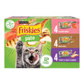 Purina Friskies Wet Cat Food Pate Variety Pack Salmon Dinner, Turkey and Giblets Dinner and Mixed Grill - (2 Packs of 12) 5.5 oz. Cans