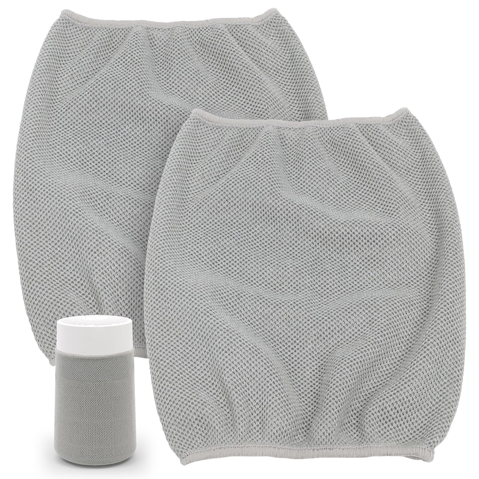 2-Pack Replacement Pre-Filter Cover for Blueair Blue Pure Mini Max Air Purifi-er, Gray Washable Fabric Filter, Traps Pet Dander, Pollen & Dust, Easy to Clean