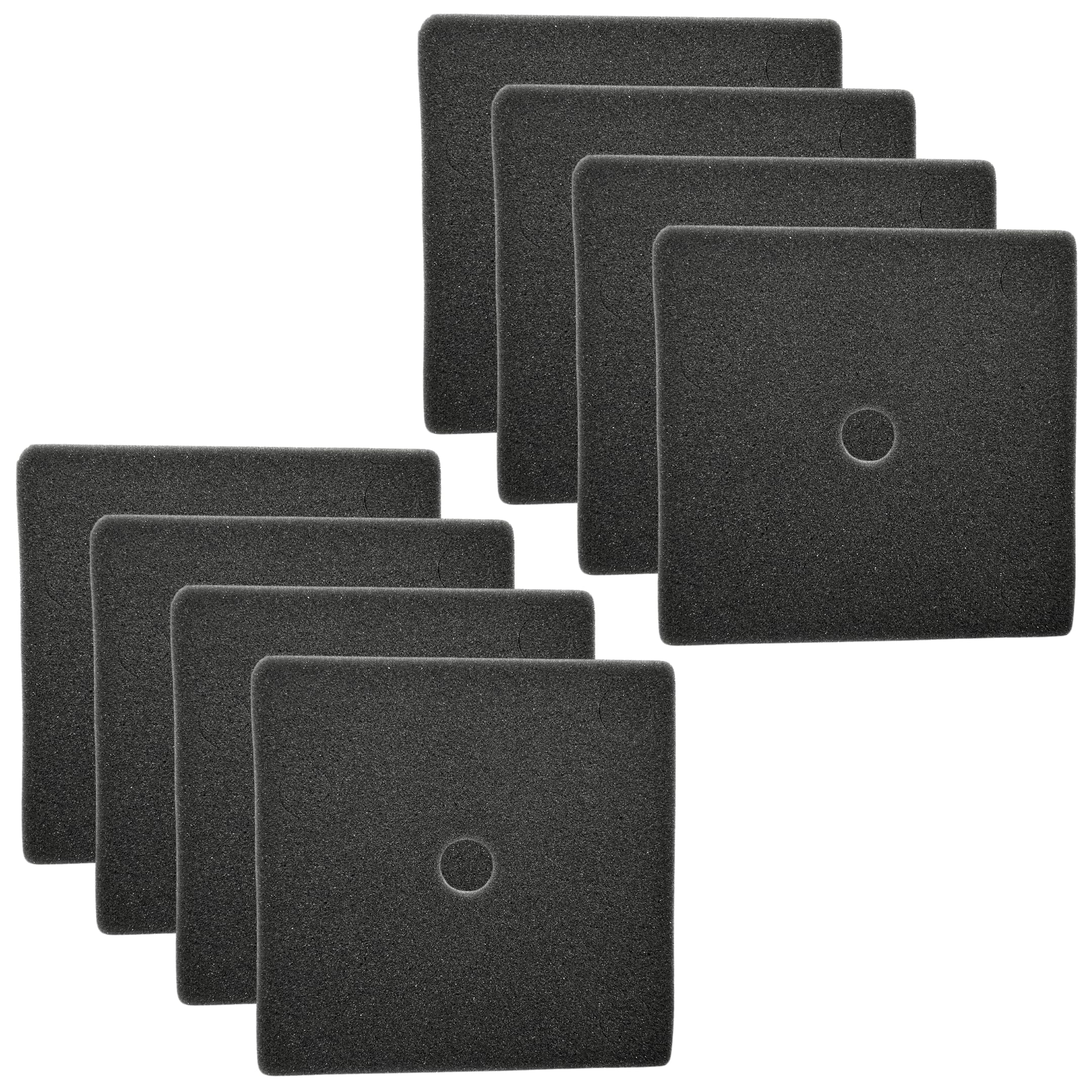 Good Pet Stuff, Replacement Carbon Odor Control Filters for Hidden Litter Box Planter, Courtyard Square Shape, Easy to Install, Odorless, Absorbs Smells, Sunlight Activated Charcoal Infused, 8 Pack