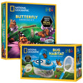 National Geographic Butterfly Growing & Bug Catcher Kit - Butterfly Habitat Kit with Voucher for 5 Caterpillars (S&H Not Included) & Bug Habitat with Magnified Viewers, Bug Catcher & More