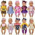 Windolls 10 Sets 14-16 Inch Baby Doll Clothes Dress Outfits Headbands Accessories fits New Born 15 inch Baby Doll