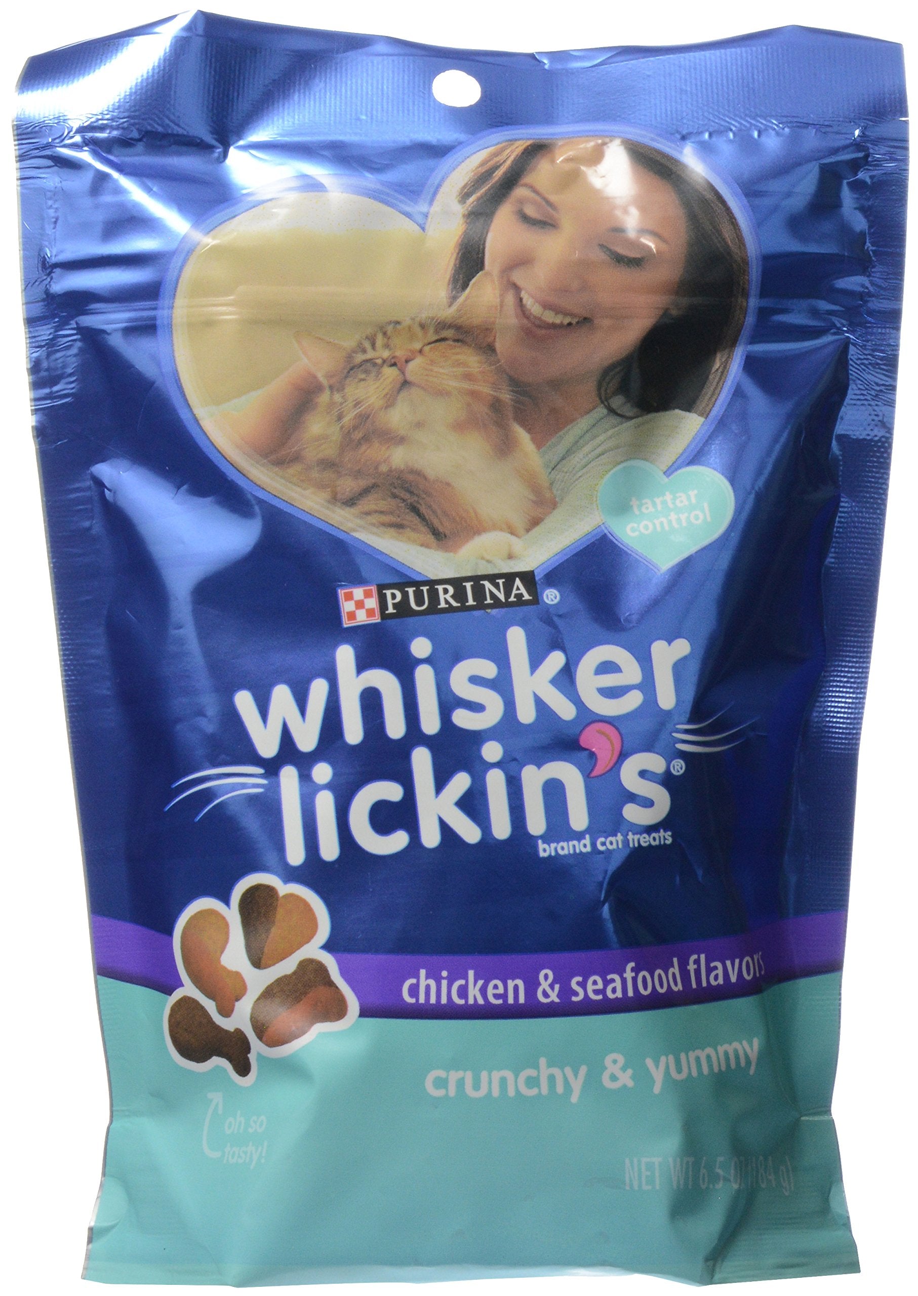 Purina Whisker Lickin Chichen & Seafood Cat Food, 6.5 Oz