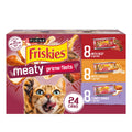 Purina Friskies Gravy Wet Cat Food Variety Pack, Prime Filets Meaty Favorites - (Pack of 24) 5.5 oz. Cans
